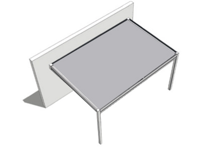 Le carport alu adossé